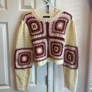 MINKPINK: colorful sweater, size Large